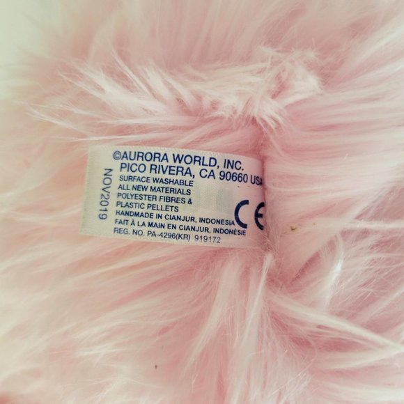 Aurora Toys Purely Luxe Pink Flamingo Plush Stuffed Animal 20" - Picture 6 of 7